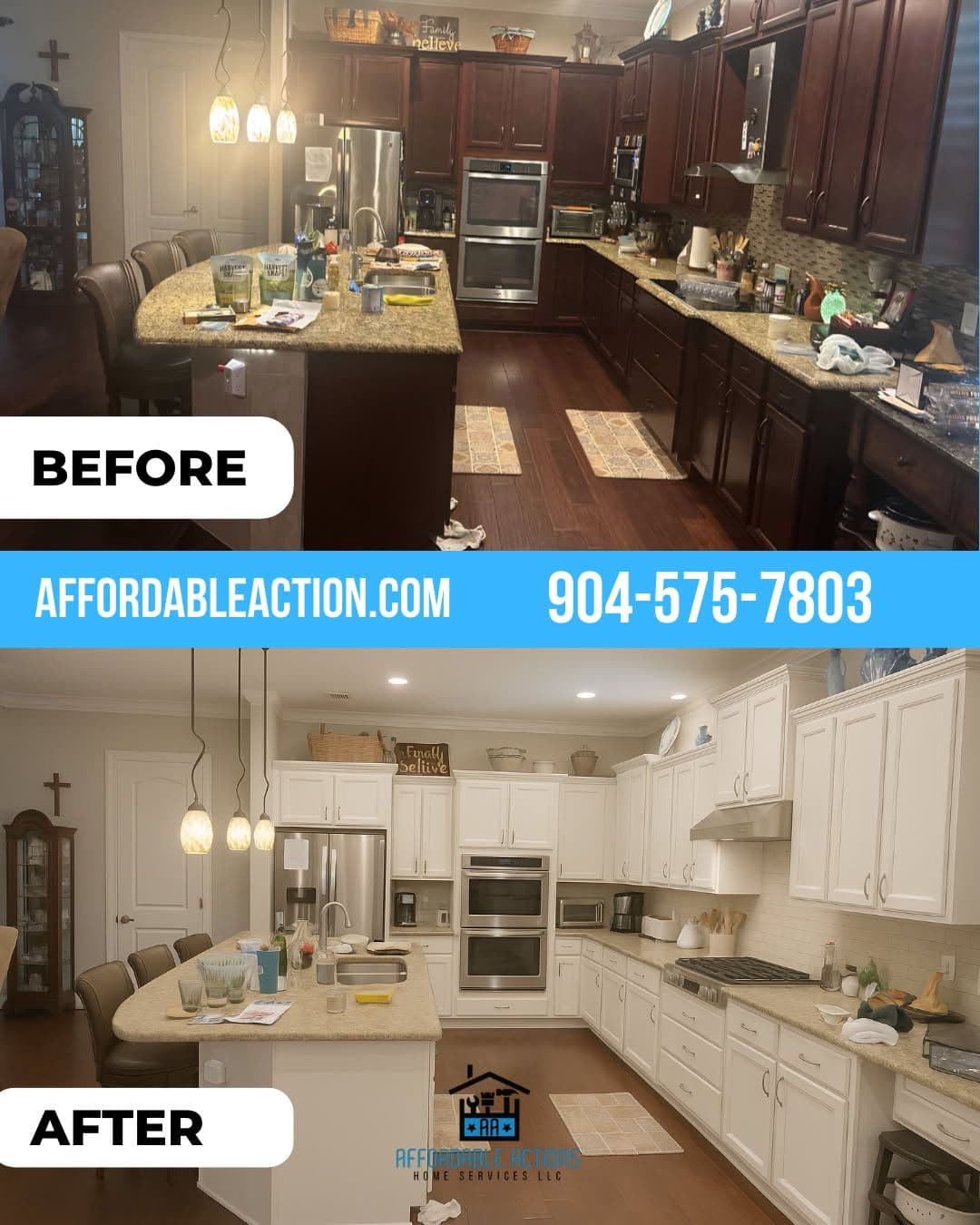 Kitchen Cabinet Painting in St. Johns County image
